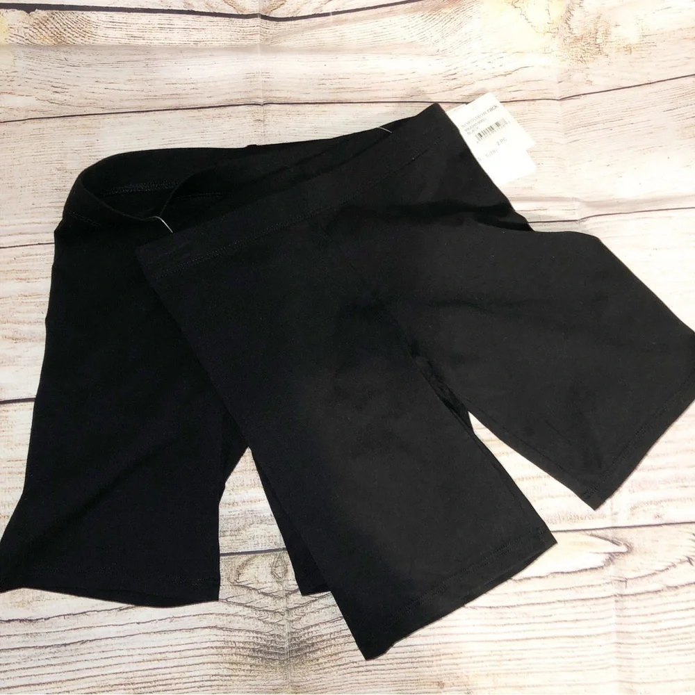 NWT Harper Canyon Black Bike Shorts 2-pack Size 7/8 (S)